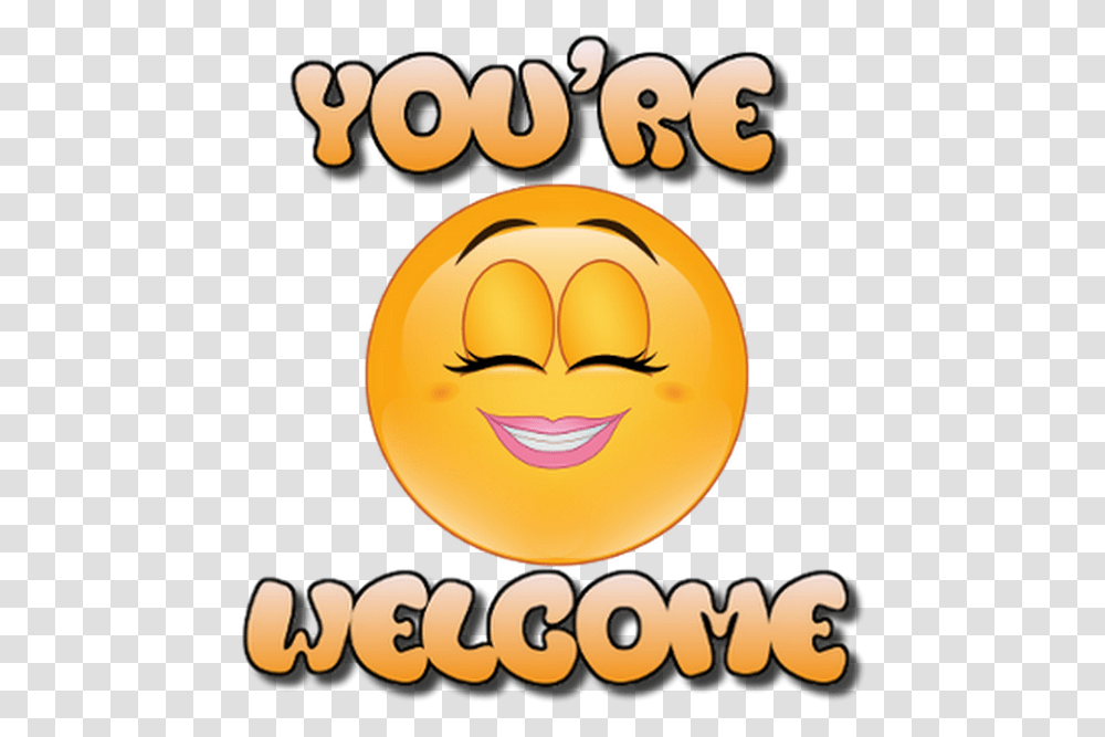 Funny You Re Welcome Smiley, Poster, Label, Text, Logo Transparent Png