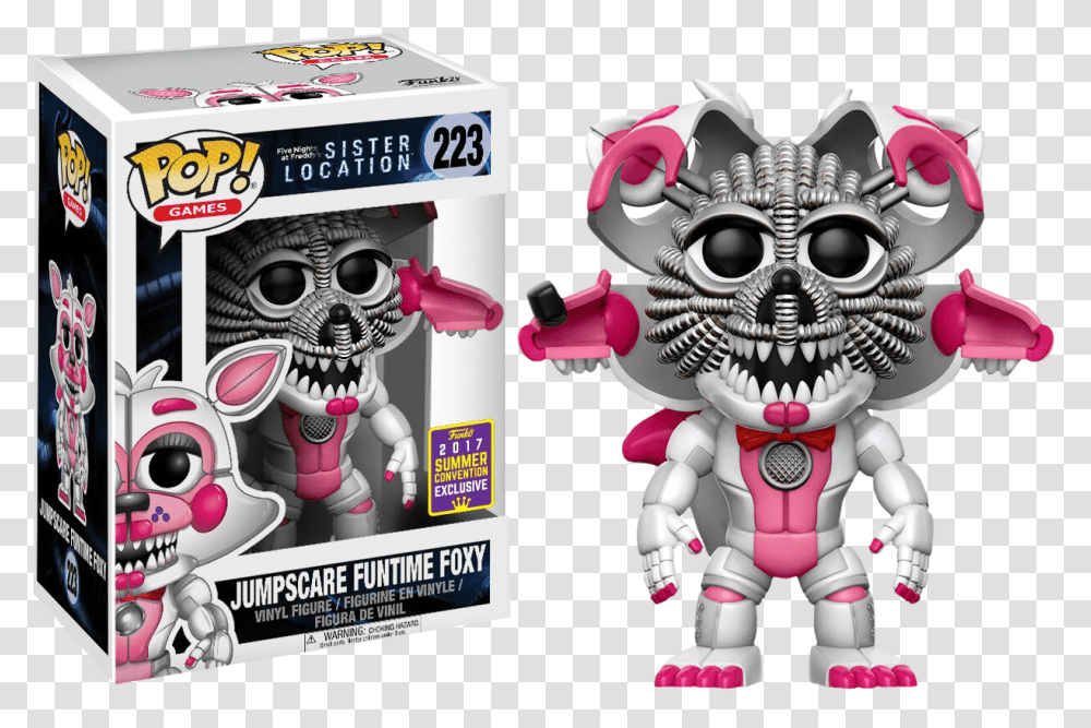 Funtime Foxy Pop Vinyl, Toy, Robot Transparent Png