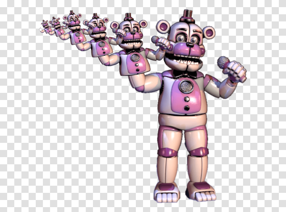 Funtime Freddy And Bon Bon, Robot, Person, Human, Toy Transparent Png