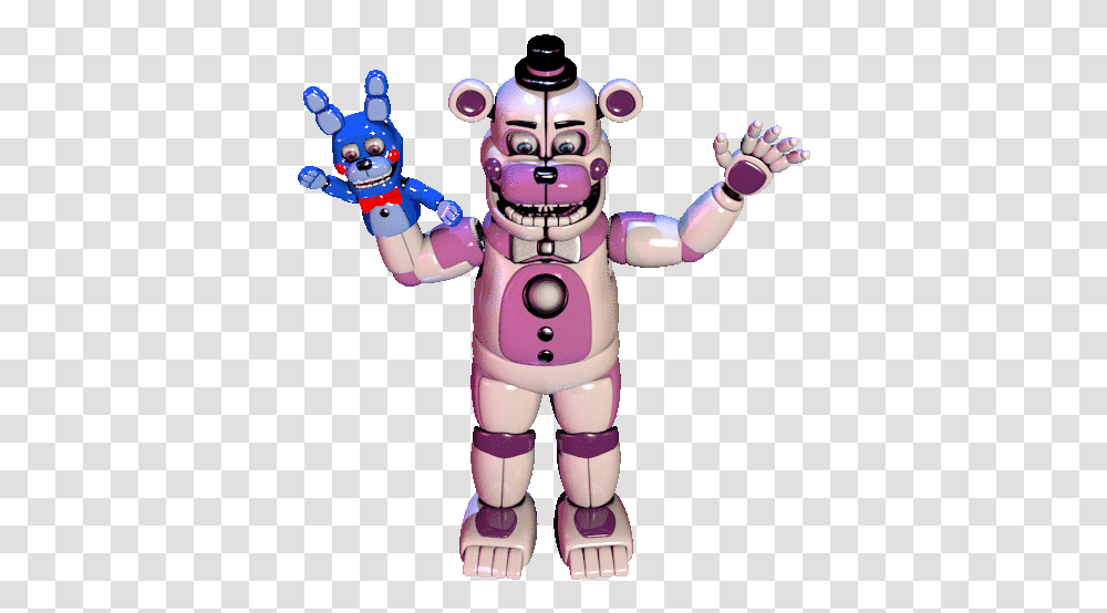 Funtime Freddy And Bon Funtime Freddy Stage Animation, Robot, Person, Human, Toy Transparent Png