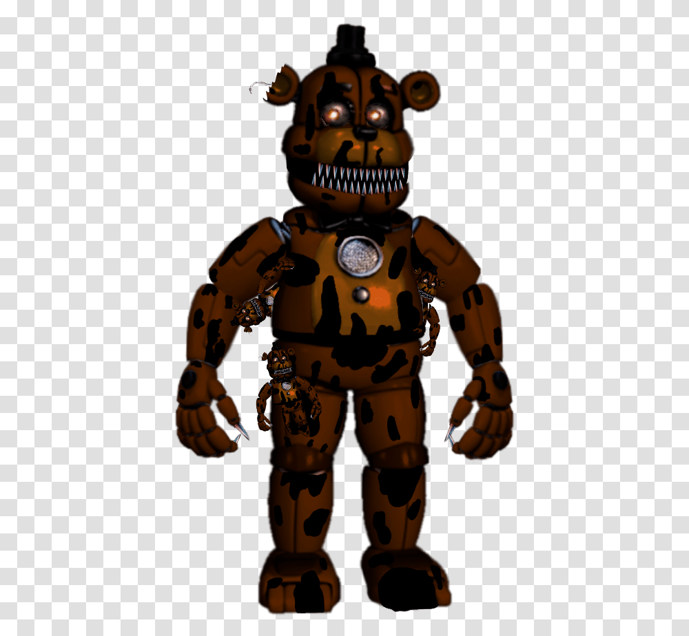 Funtime Nightmare Freddy Fnaf Fnaf4 Fnafsisterlocation Funtime Withered Freddy, Robot, Toy Transparent Png