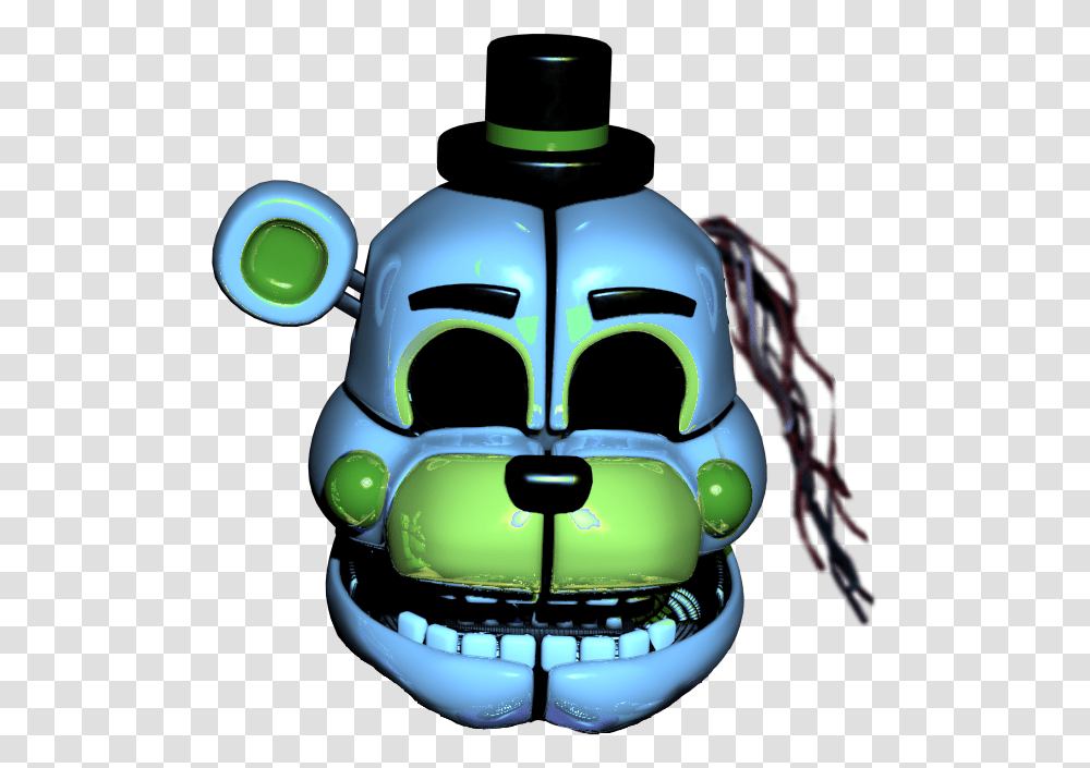 Funtime Witherde Golden Freddy Head Fnaf Funtime Freddy Cosplay, Toy, Robot, Green, Pac Man Transparent Png