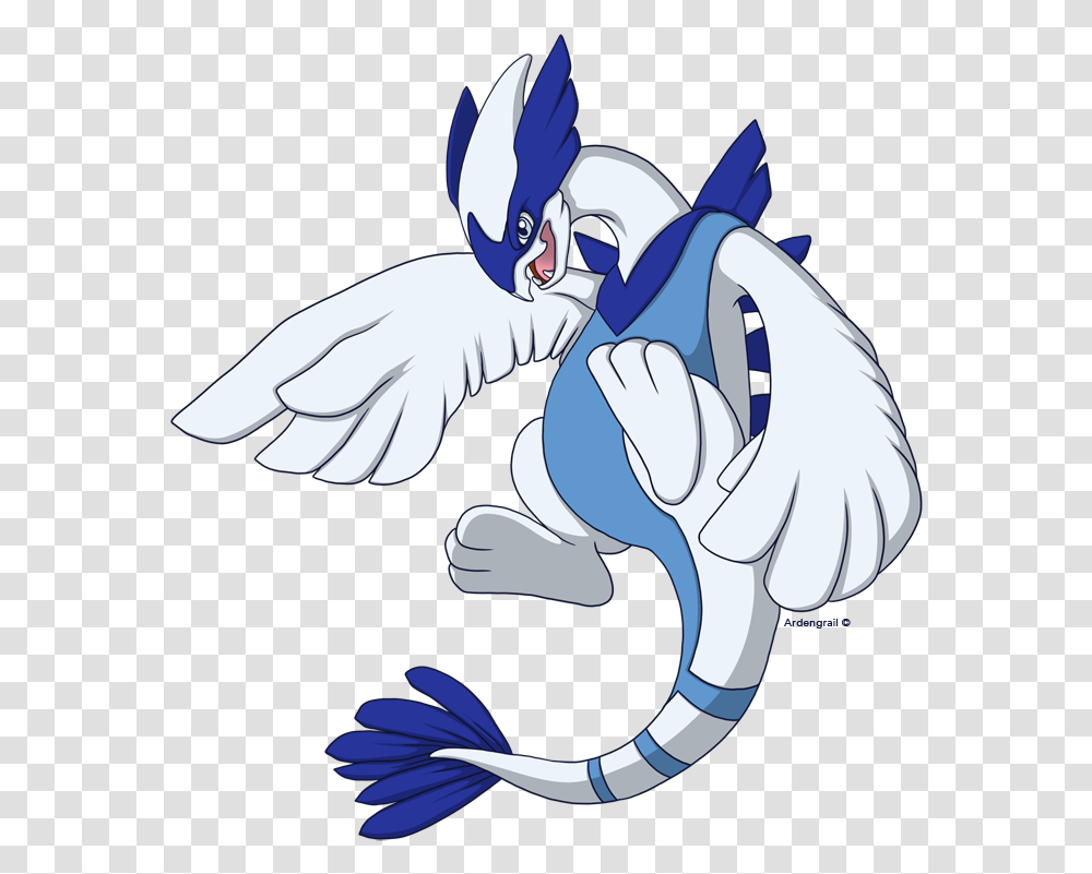 Fur Affinity Dot Pokemon Drawing Of Mega Lugia, Jay, Bird, Animal, Blue Jay Transparent Png