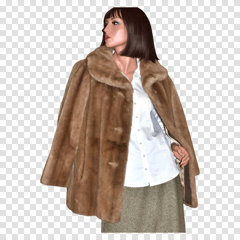 Fur Coat, Apparel, Overcoat, Person Transparent Png