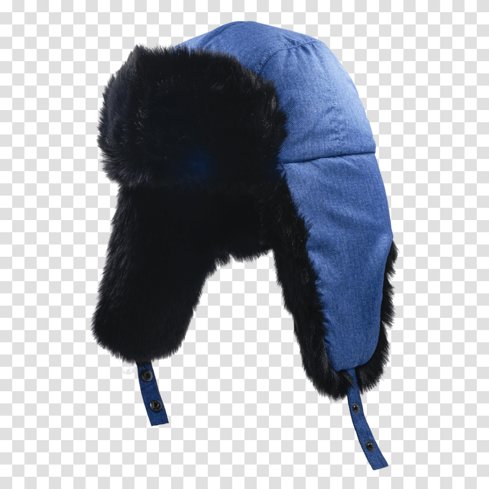 Fur Trim Aviator Hat Men Denim, Cushion, Pillow, Back Transparent Png