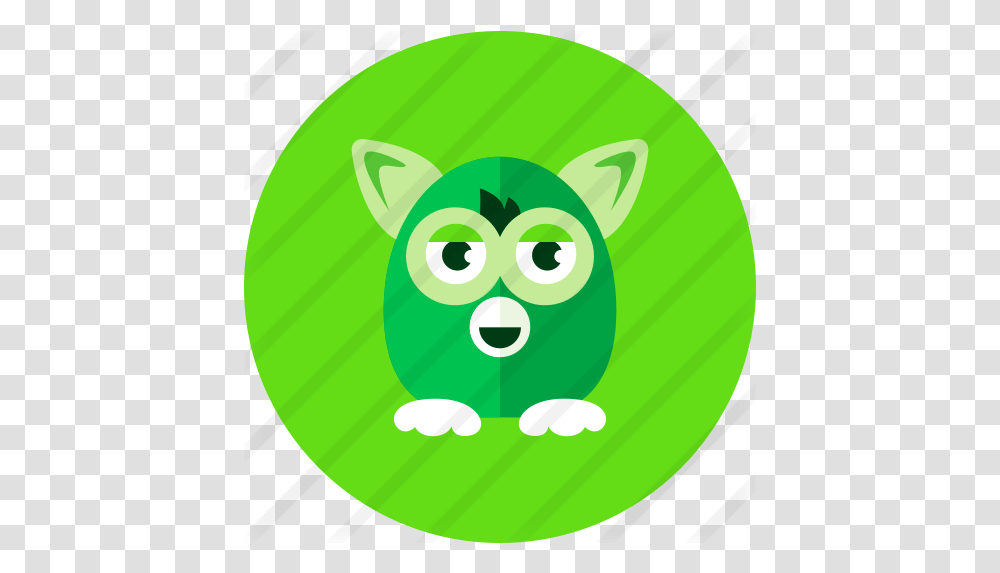 Furby Free Gaming Icons Cartoon, Green, Tennis Ball, Plant, Vegetable Transparent Png
