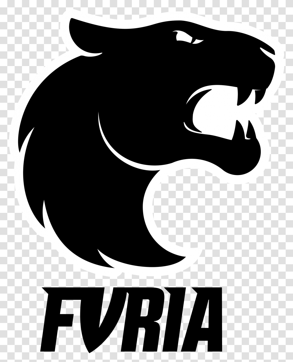 Furia Esports Logo, Stencil, Label Transparent Png