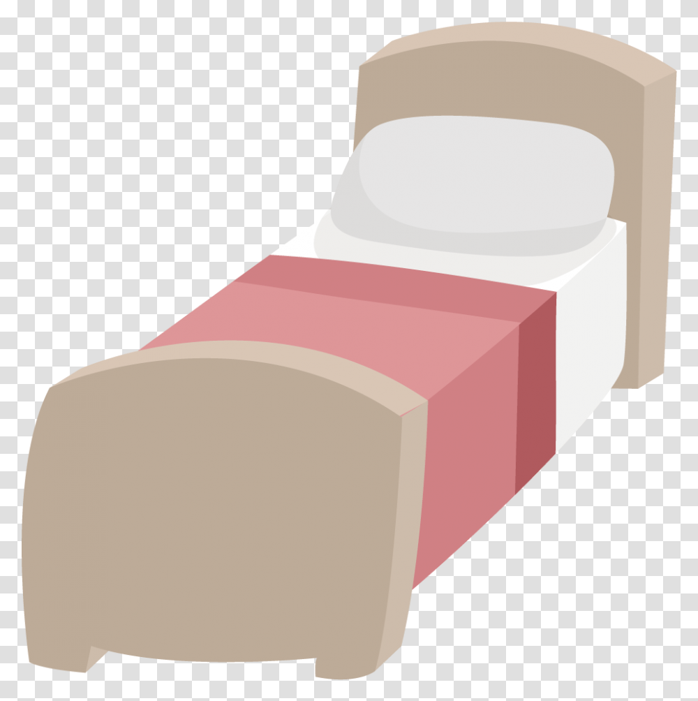 Furniture Clipart Twin Bed Cartoon Bed Pink, Rubber Eraser, Cushion, Sweets, Wedge Transparent Png
