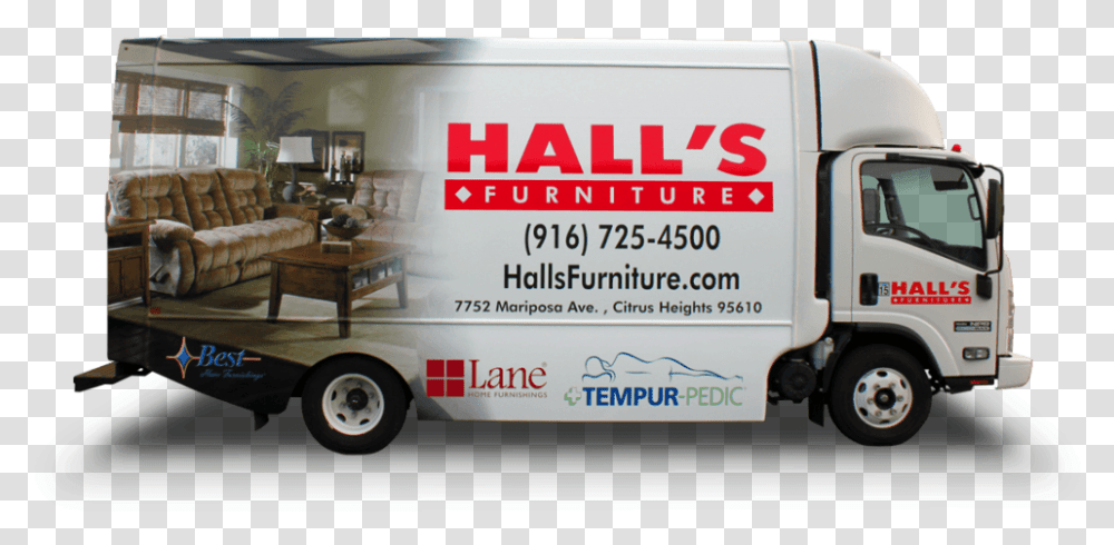 Furniture Company Car Wrap, Truck, Vehicle, Transportation, Van Transparent Png