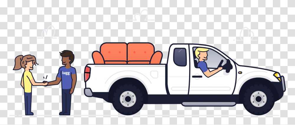 Furniture Delivery Pickup Truck, Vehicle, Transportation, Person, Human Transparent Png