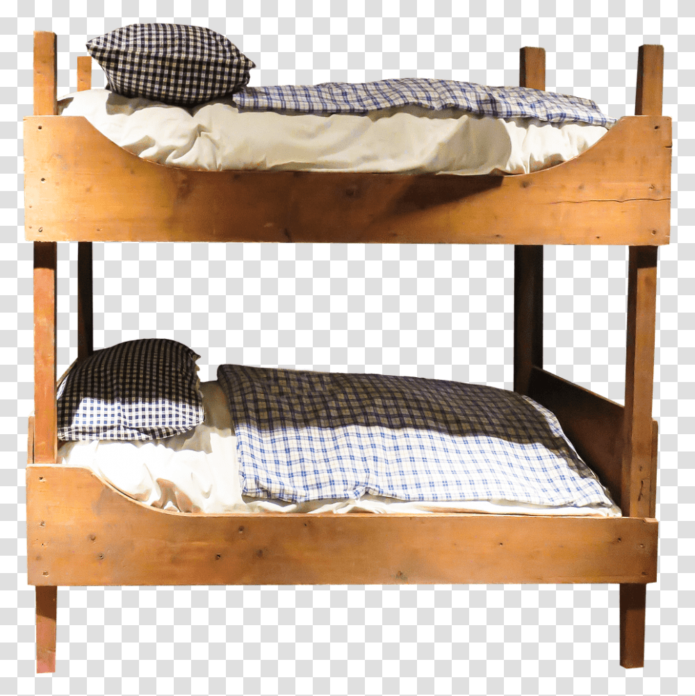 Furniture Wooden Bunk Bed Bunk Bed, Crib, Housing, Building, Chair Transparent Png