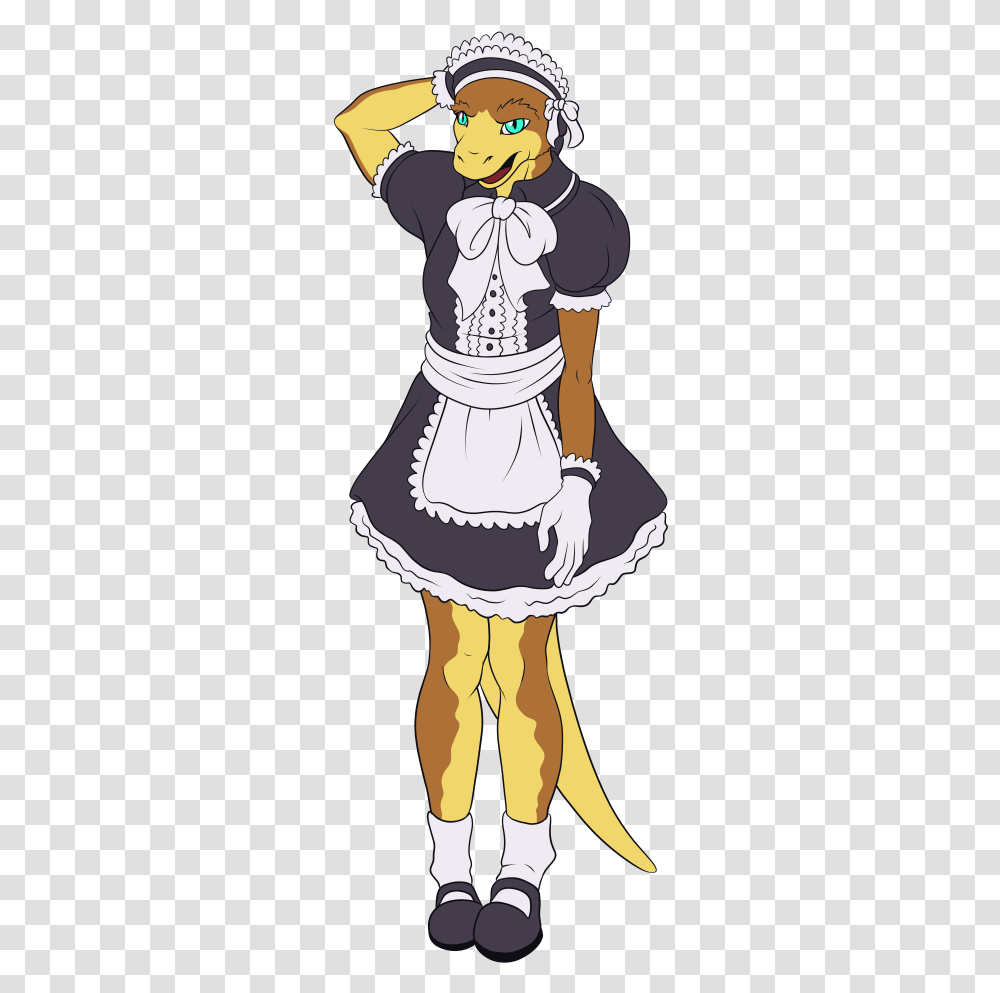 Furry Boy In A Maid Outfit, Person, Costume Transparent Png