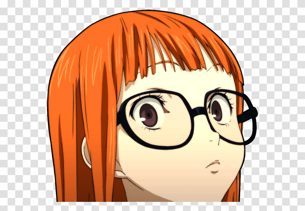 Futaba Persona 5 Meme, Comics, Book, Manga, Glasses Transparent Png