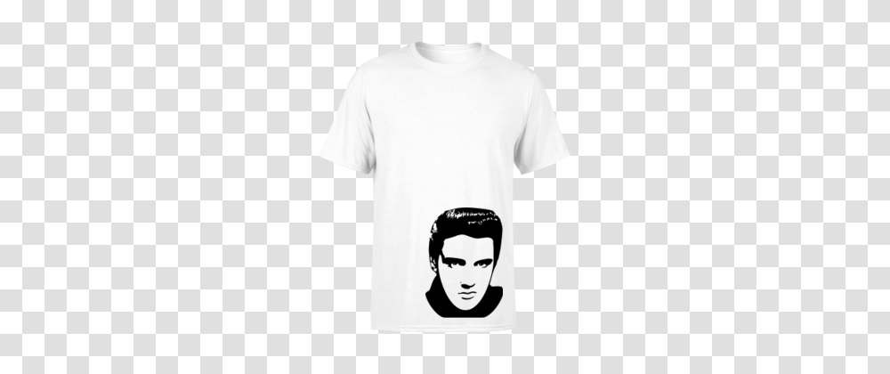 Futbolka Elvis Presley Rock Shop, Apparel, T-Shirt, Person Transparent Png