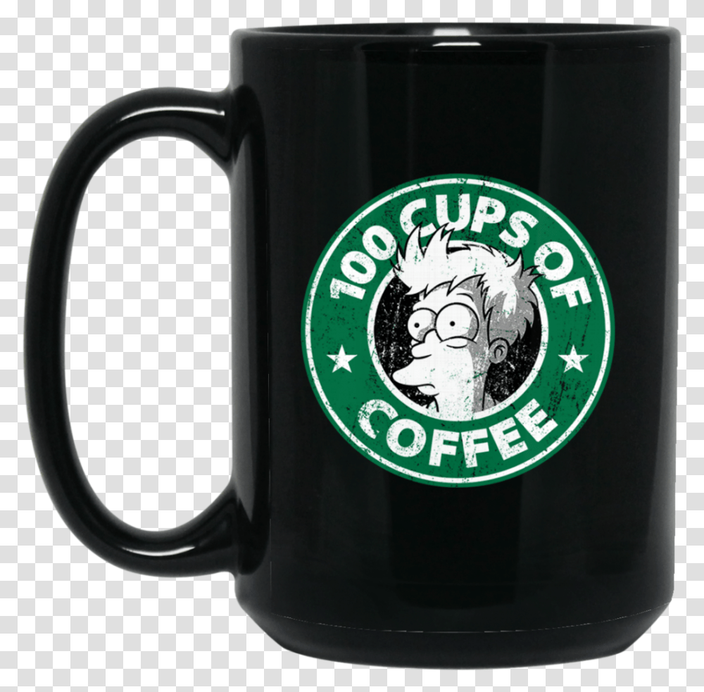 Futurama 100 Cups Of Coffee Mug, Coffee Cup, Stein, Jug, Beer Transparent Png