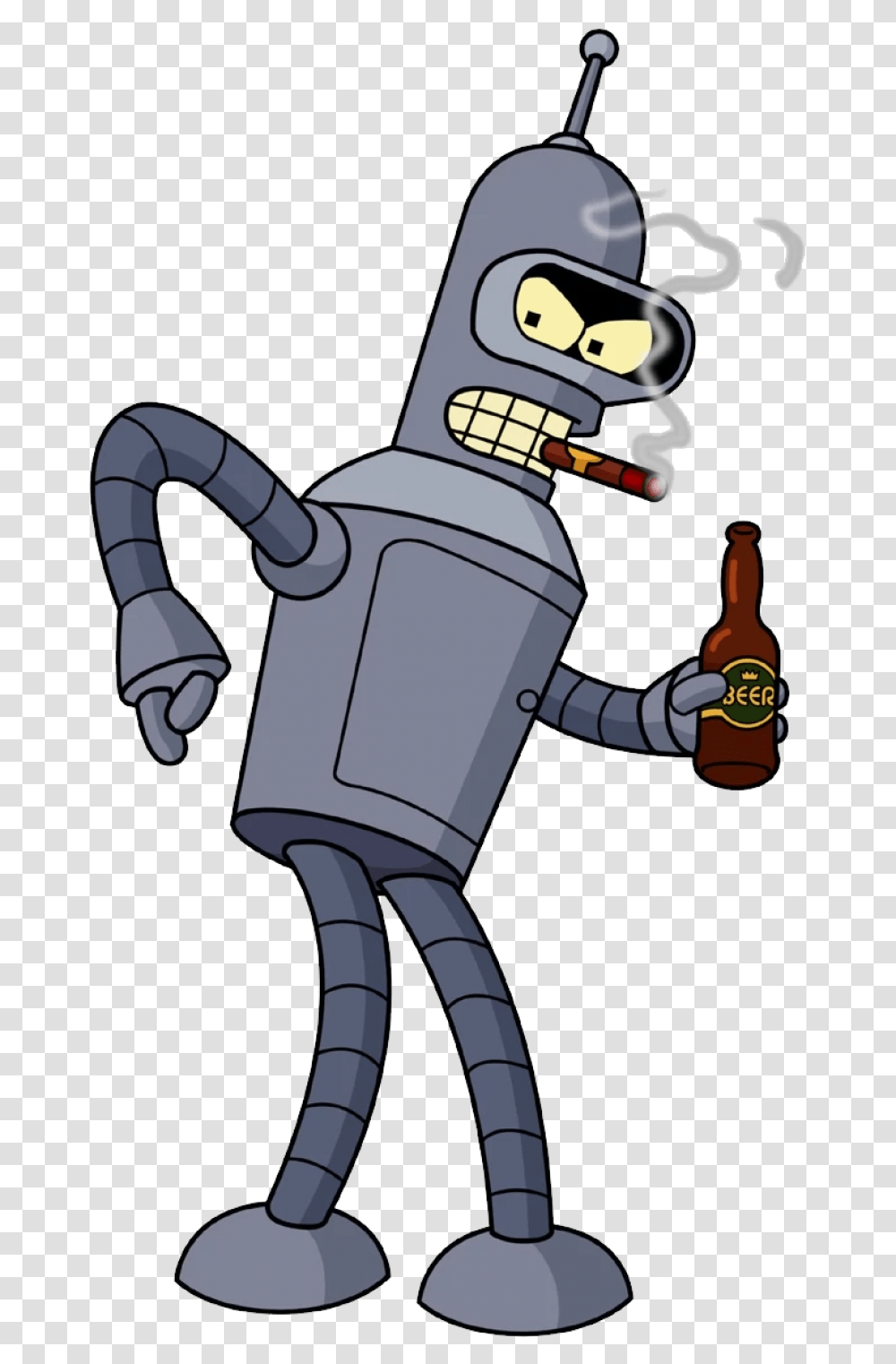 Futurama Bender Image Bender, Robot Transparent Png