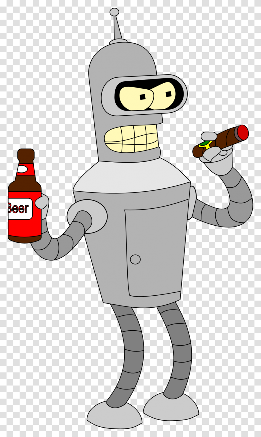 Futurama, Character, Robot, Beverage, Drink Transparent Png