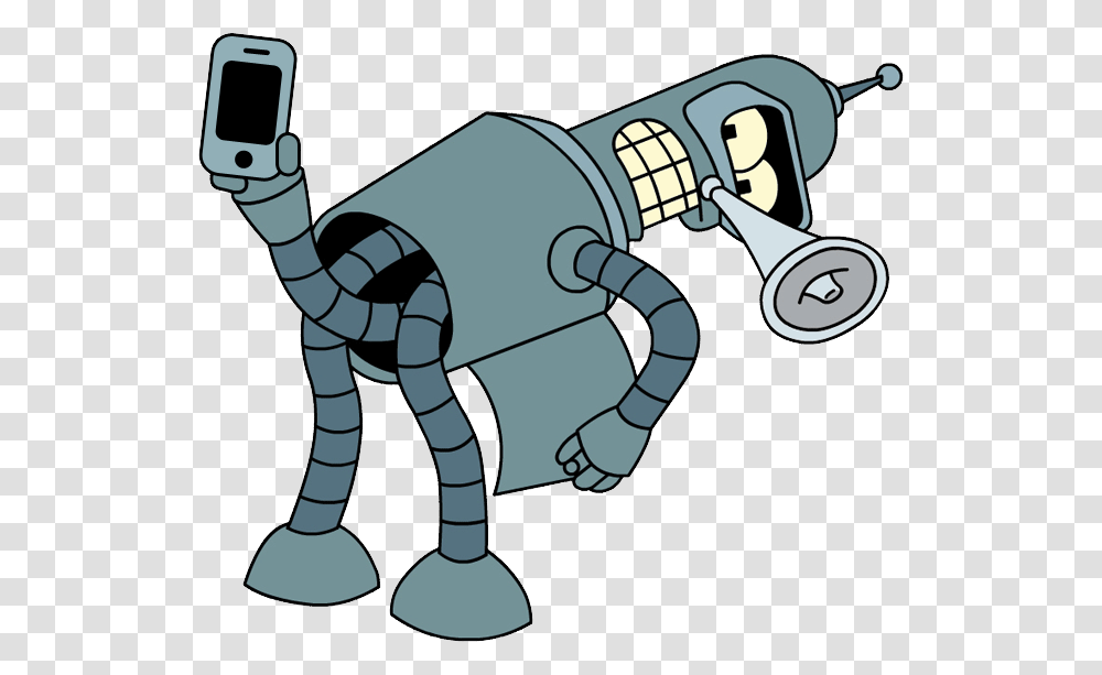 Futurama, Character, Robot, Telescope Transparent Png