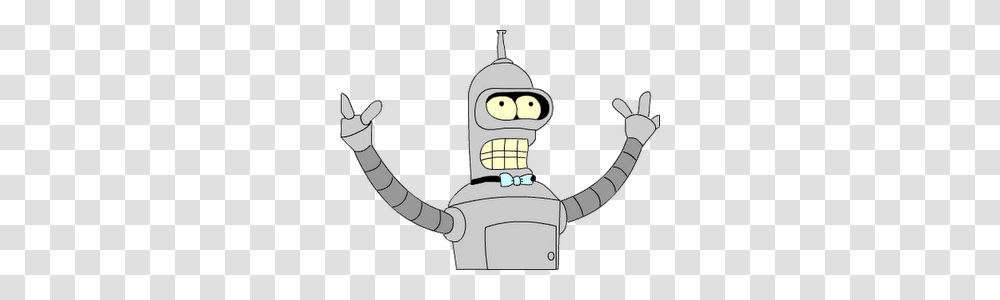 Futurama, Character, Tin, Can, Robot Transparent Png