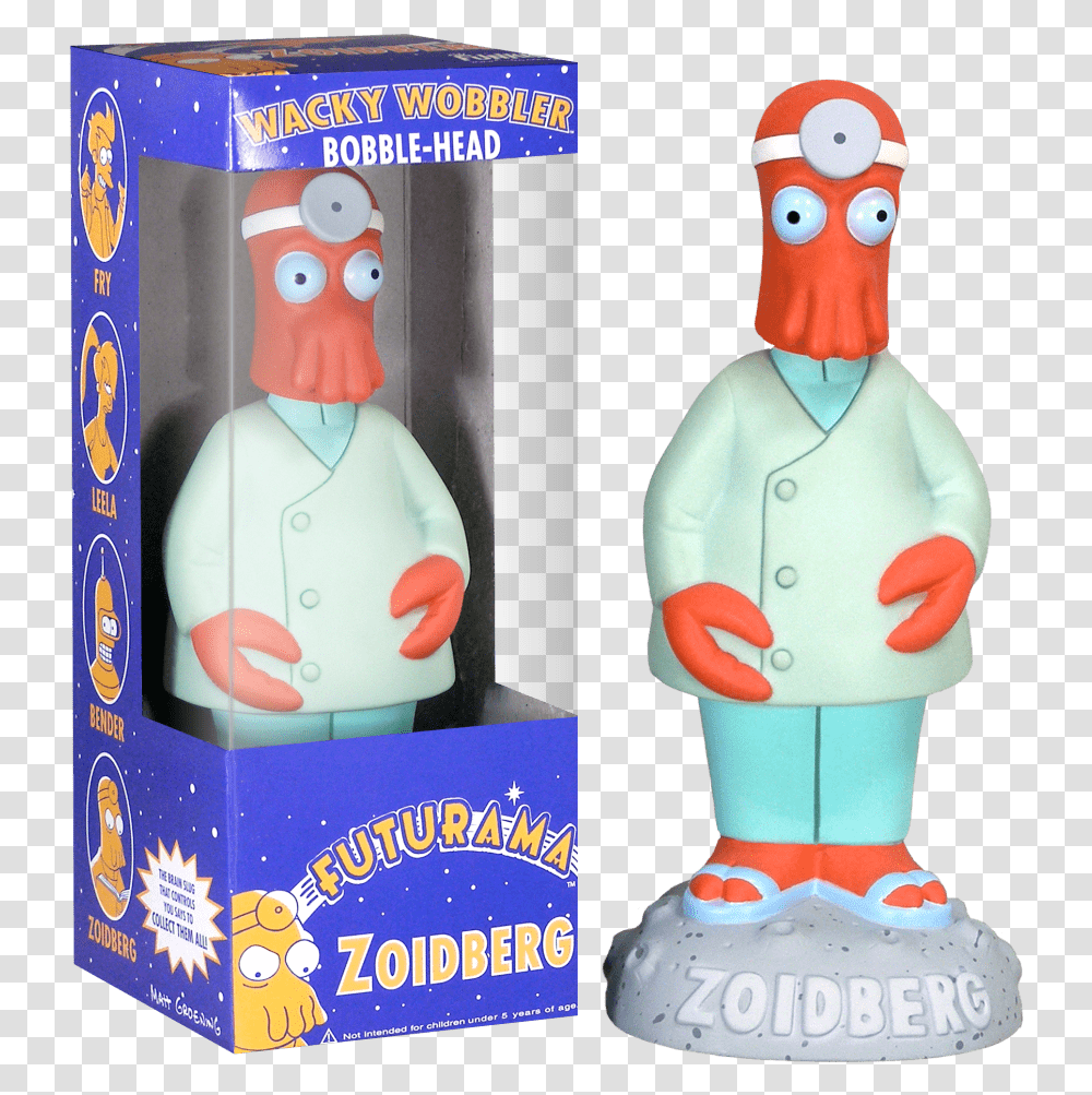 Futurama Dr Zoidberg Bobble Head, Figurine, Toy, Doll, Snowman Transparent Png