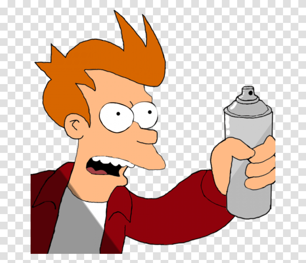 Futurama Fry Image Shut Up And Take My Money, Tin, Can, Spray Can, Aluminium Transparent Png
