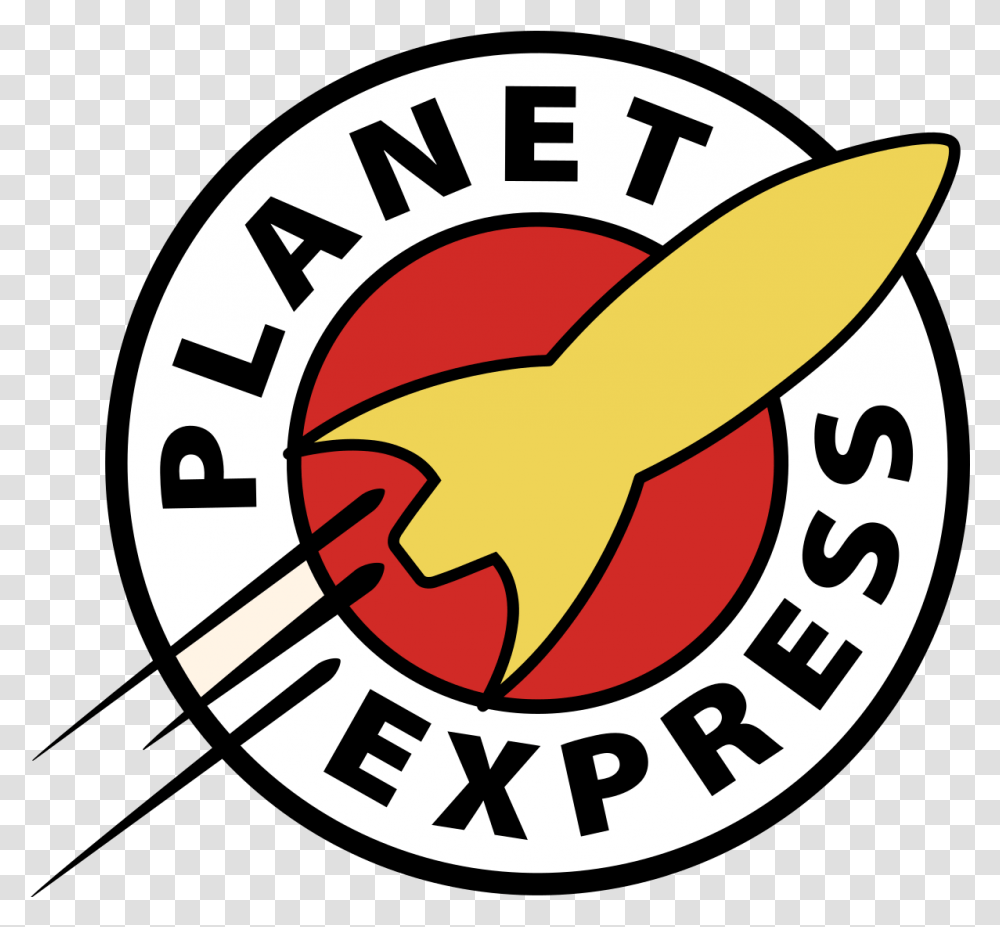 Futurama Planet Express Futurama Planet Express Logo, Label, Text, Symbol, Emblem Transparent Png
