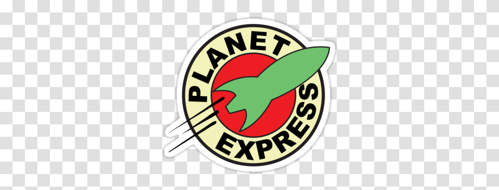 Futurama Tattoo Planet Express, Label, Text, Symbol, Logo Transparent Png