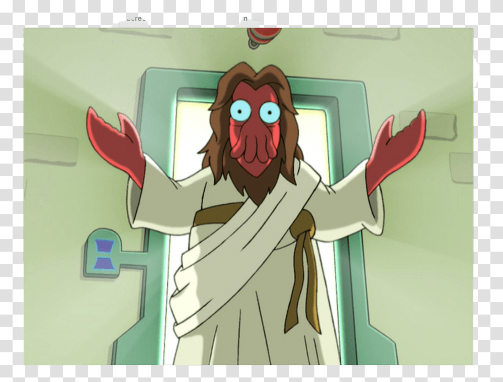 Futurama Zoidberg As Jesus, Comics, Book Transparent Png