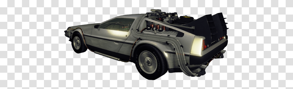 Future Car Flying Back To The Future Time, Vehicle, Transportation, Tire, Wheel Transparent Png