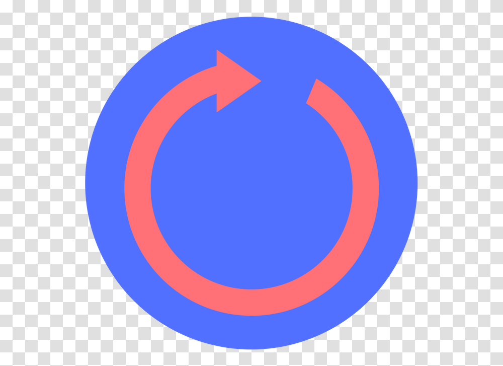 Future Interpreters Blue Circle With A Red Arrow Inside Circle, Logo, Trademark, Recycling Symbol Transparent Png
