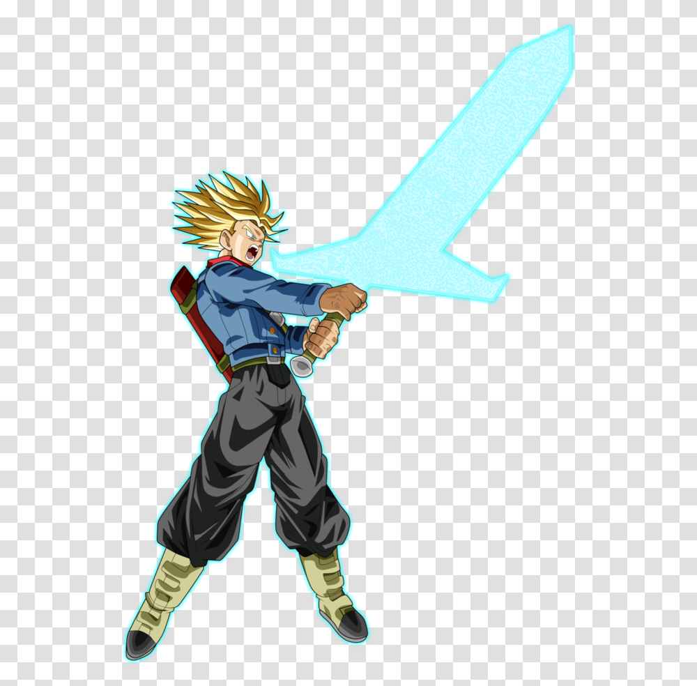 Future Trunks Sword Of Hope, Person, Human, Duel Transparent Png