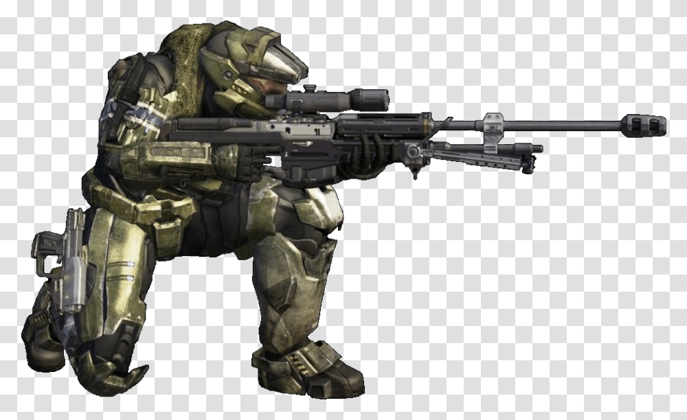 Future War Stories Halo Reach Sniper Guy, Gun, Weapon, Weaponry, Person Transparent Png