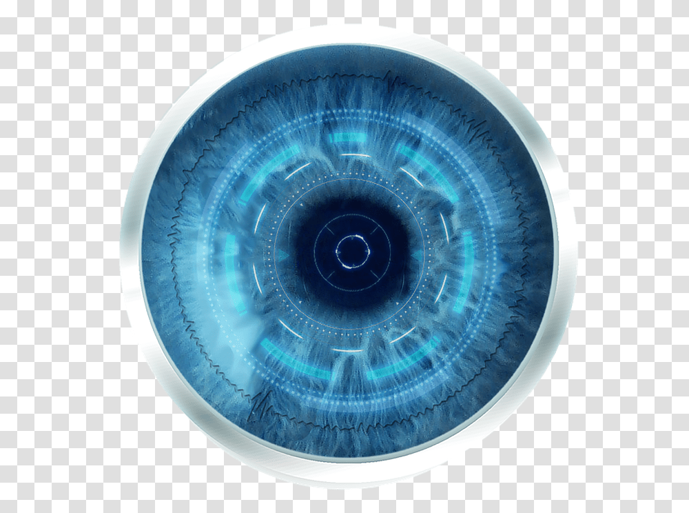 Futuristic Eye Robot Eye Eye Blue Eye Lens Eye Blue Robot Eyes, Sphere, Ornament, Pattern, Fractal Transparent Png