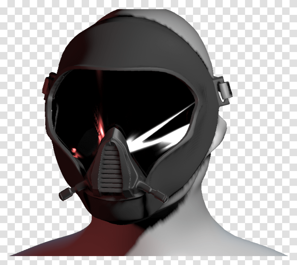 Futuristic Gas Mask, Helmet, Apparel, Crash Helmet Transparent Png