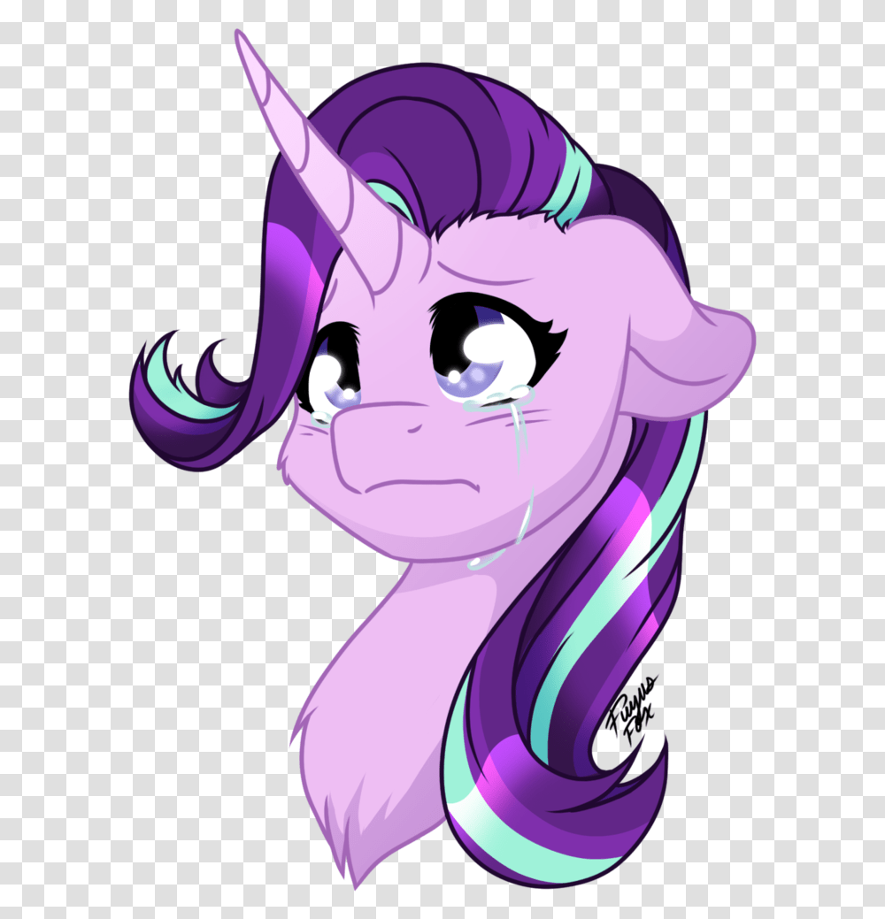 Fuyusfox Bust Crying Floppy Ears Pony Portrait Starlight Glimmer Crying Human, Purple, Drawing Transparent Png