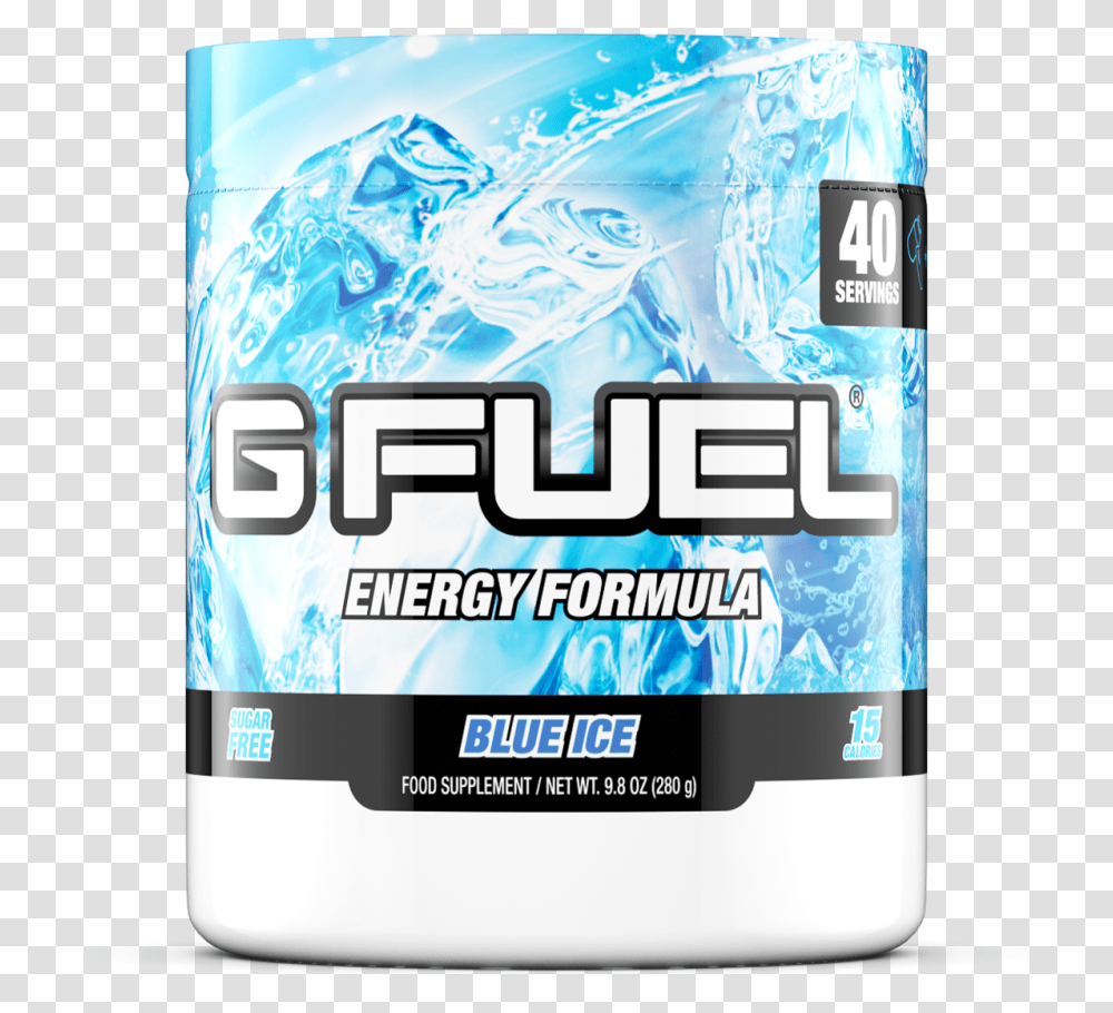 G Fuel Blue Ice, Bottle, Cosmetics, Electronics, Deodorant Transparent Png