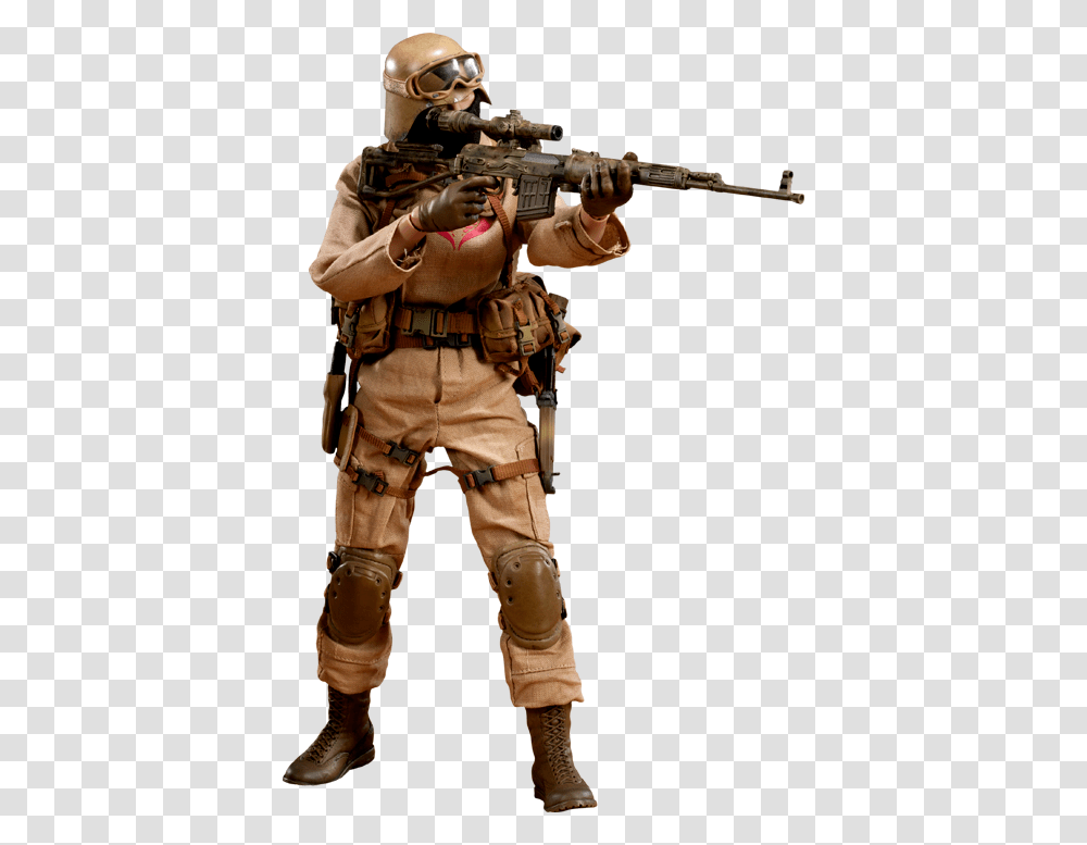 G I Joe Desert Ops Trooper Sniper Sixth Scale Figure, Helmet, Person, Gun Transparent Png