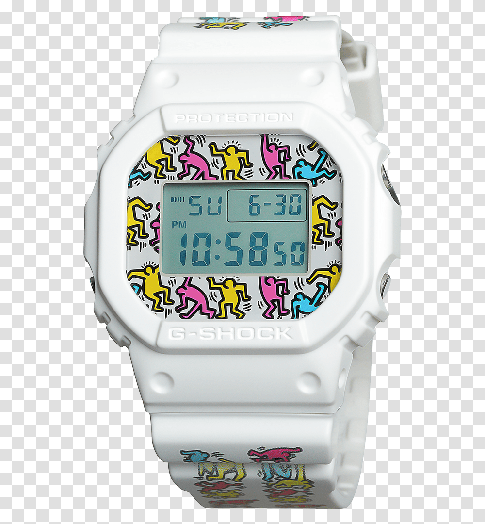 G Shock Dw5600keith G Shock Keith Haring Watch, Digital Watch, Wristwatch, Mixer, Appliance Transparent Png