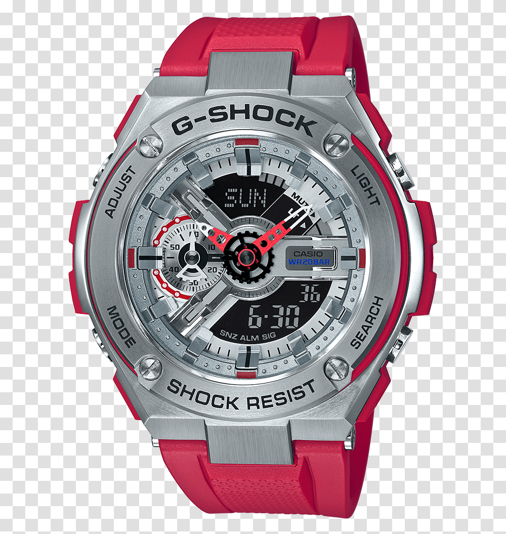 G Shock Gst410 4a G Shock 2018 Japan, Wristwatch, Digital Watch Transparent Png