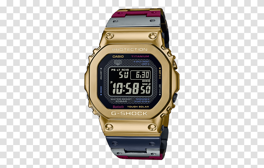 G Shock's Latest Gmetal Watch Is Made Of A Revolutionary Casio G Shock Gmw B5000tr, Digital Watch, Wristwatch Transparent Png