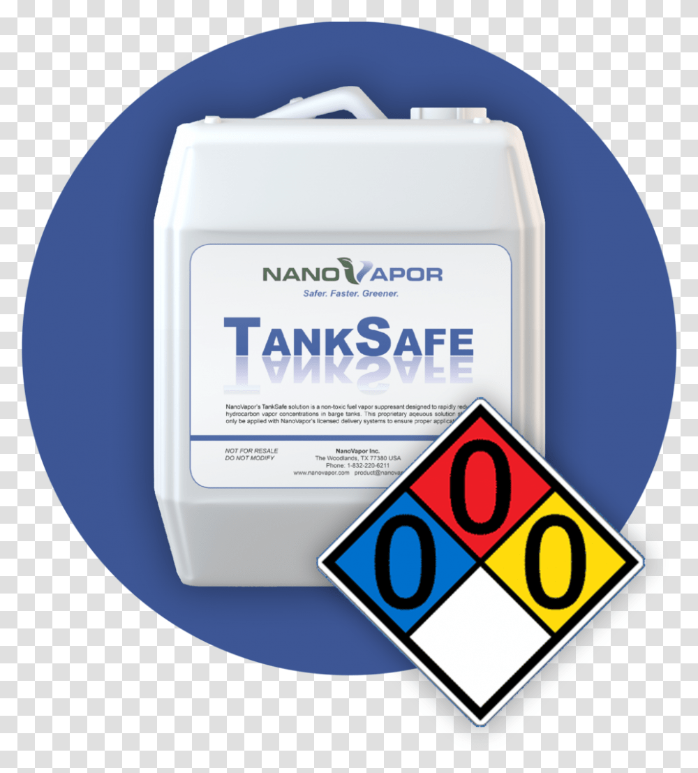 G Tanksafe Profile Bluecir Nfpa 3 0 1 Hazard Diamond, Cosmetics, Label, Bottle Transparent Png