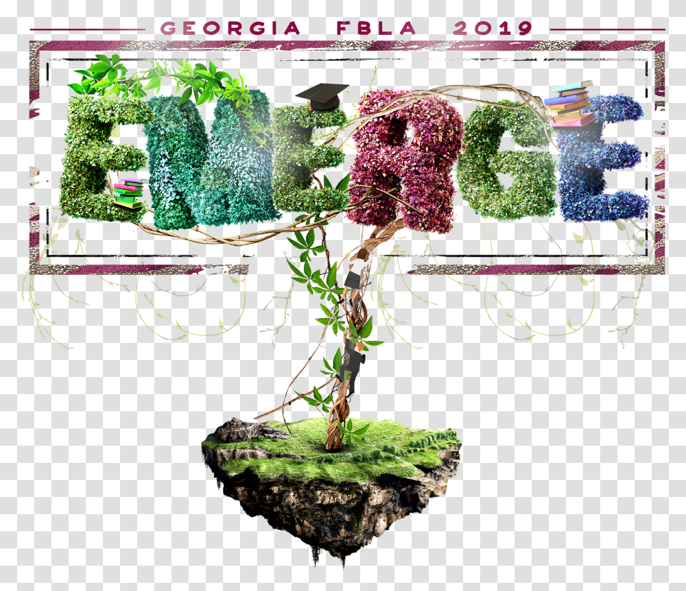 Ga Fbla Theme 2018 2019 Georgia Fbla Emerge Logo, Bush, Vegetation, Plant, Tree Transparent Png
