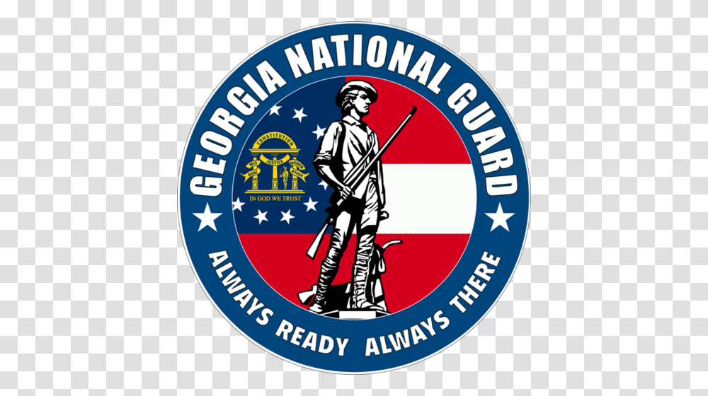 Ga National Guard, Person, Logo, Label Transparent Png