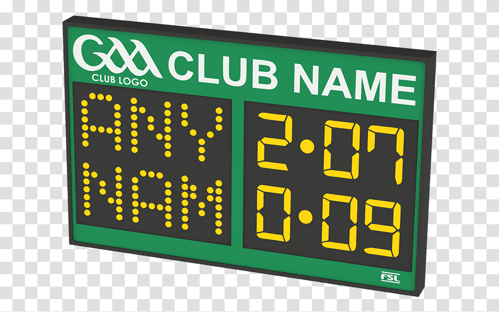 Gaa Scoreboards Gaelic Football Scoreboard Electronic Led Display, Clock Transparent Png
