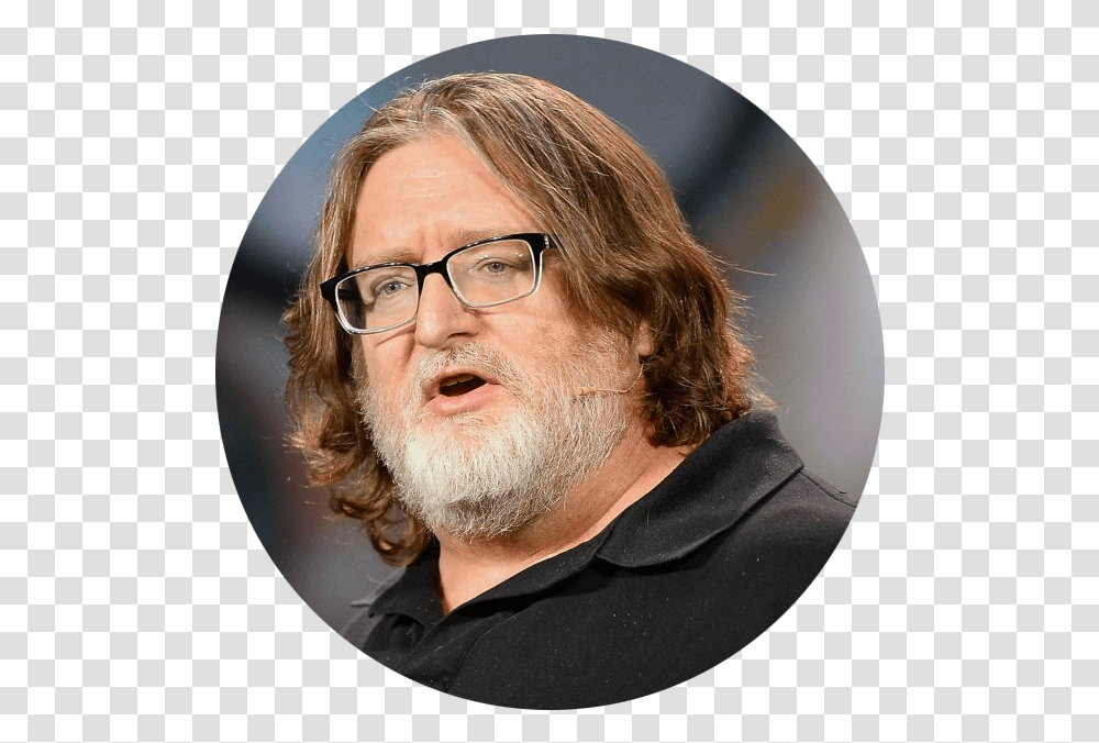 Gabe Newell Download Gabe Newell, Face, Person, Human, Beard Transparent Png