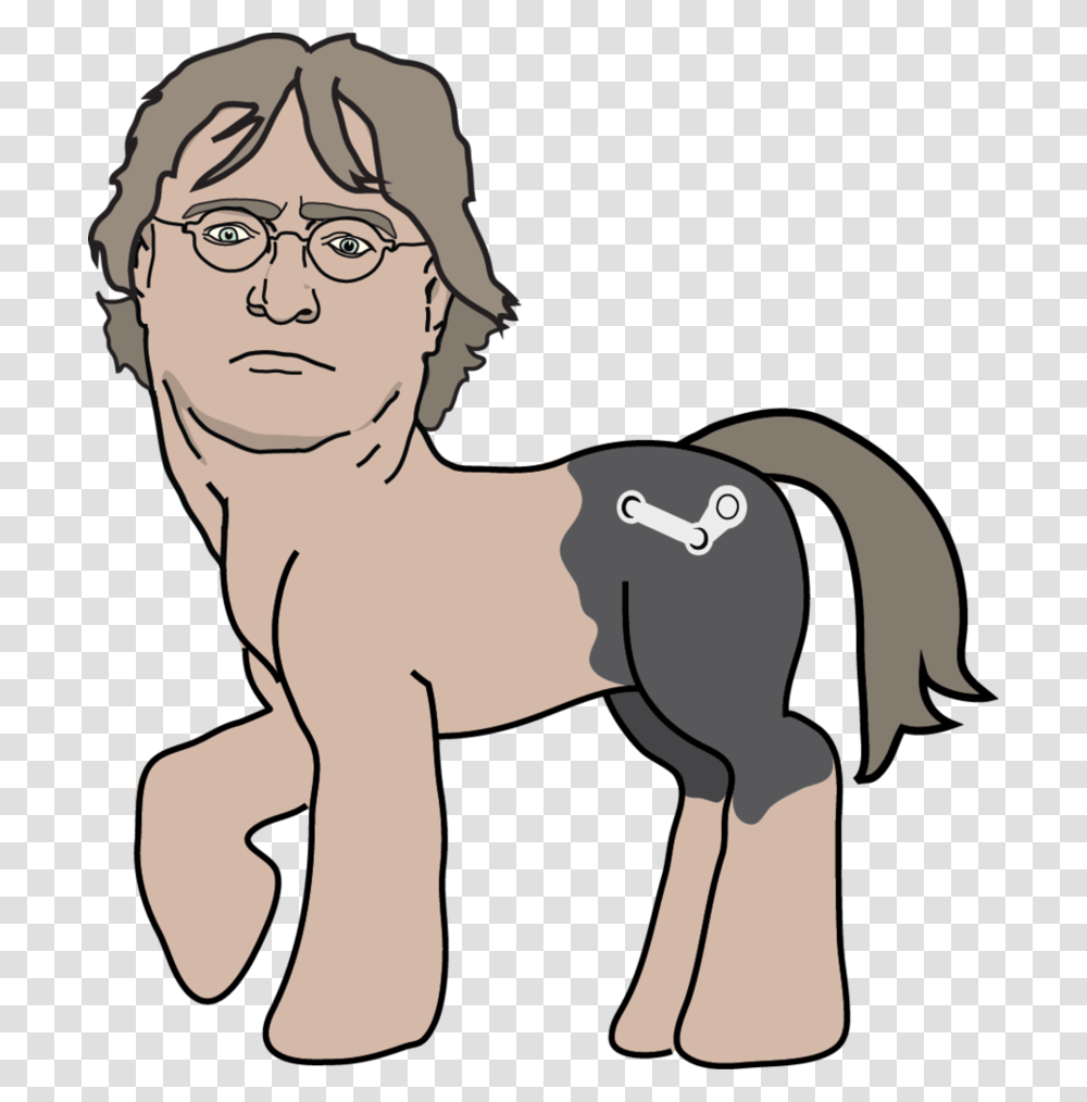 Gabe Newell Gabe Newell Mlp, Person, Human, Face, Glasses Transparent Png