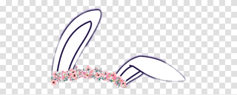 Gacha Bunny Ears Flowers Sticker By Blurry Flower, Plant, Blossom, Clothing, Apparel Transparent Png