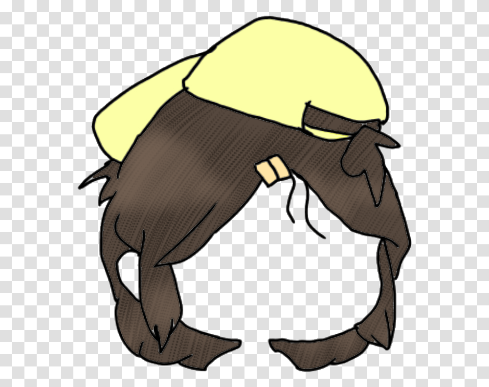 Gacha Gachalife Gachahair Hair Hat Backwards Cartoon, Mammal, Animal, Bull Transparent Png