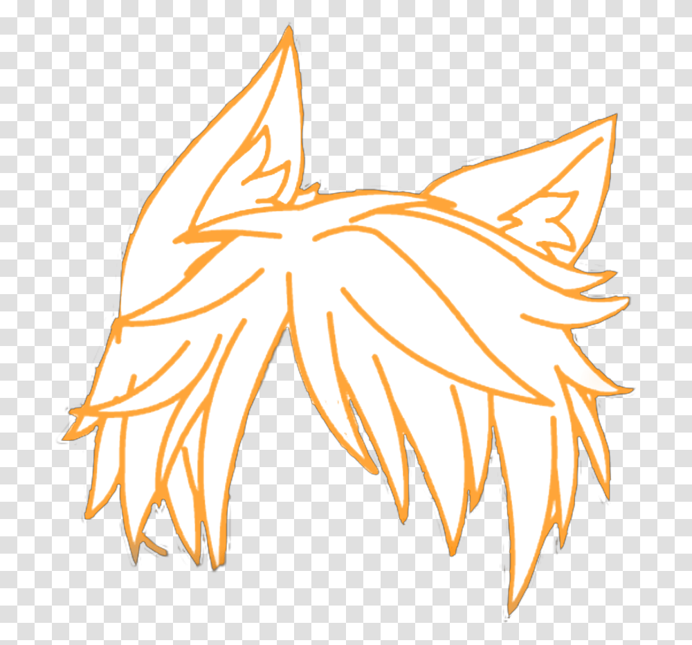 Gacha Gachalife Gachalifedit Hair Boy Gachahair Gacha Life Hair For Boys, Leaf, Plant Transparent Png