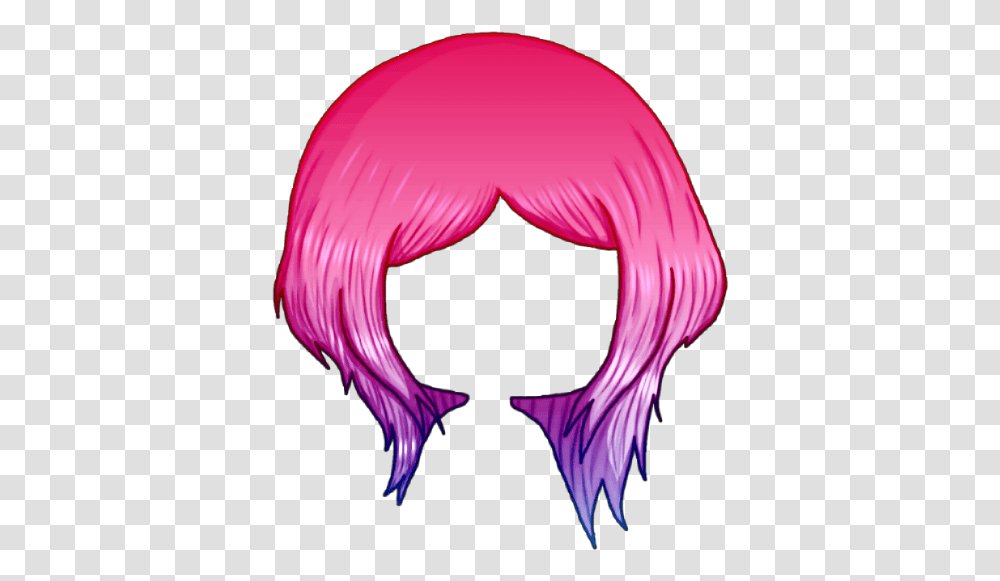 Gacha Hair Chiesuka Illustration, Purple, Light, Wig Transparent Png